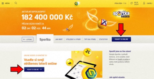 Sportka online alternativa živě